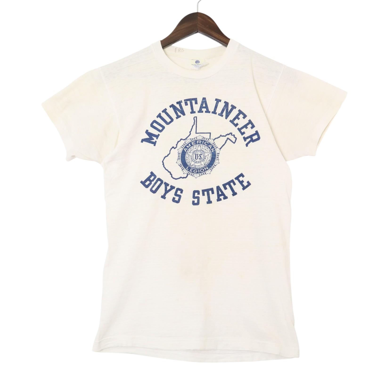 60年代 BOYS STATE 半袖Tシャツ ヴィンテージ ホワイト (メンズ S相当) 中古 古着 A4264