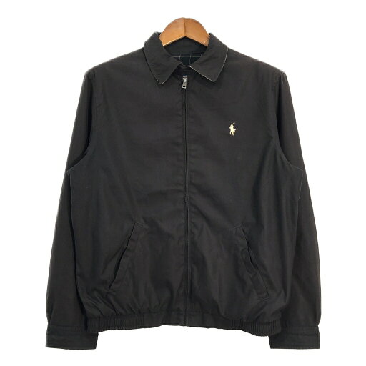 Polo by Ralph Lauren ポロ ラルフローレン スイングトップ ブラック (メンズ S) 中古 古着 T3043 Polo by Ralph Lauren ポロ ラルフローレン スイングトップ ブラック (メンズ S) 中古 古着 T3043