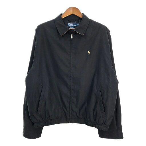 Polo by Ralph Lauren ポロ ラルフローレン スイングトップ ブラック (メンズ XL) 中古 古着 T3047 Polo by Ralph Lauren ポロ ラルフローレン スイングトップ ブラック (メンズ XL) 中古 古着 T3047