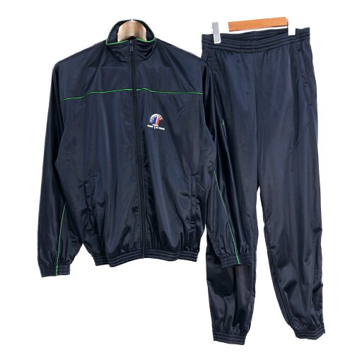 00年代 フランス軍 トレーニングジャケット&パンツ セットアップ ユーロ ミリタリー ネイビー (メンズ 162) 中古 古着 T3071