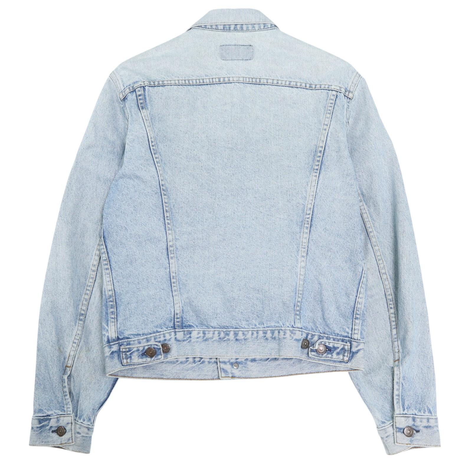 80年代 USA製 Levi's リーバイス 71506-0214 デニムジャケット ブルー (メンズ 42 L) 中古 古着 A4289