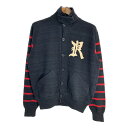 デッドストック Polo by Ralph Lauren ポロ ラルフローレン ウールニット カーディガン ブラック (メンズ L) 中古 古着 T3165