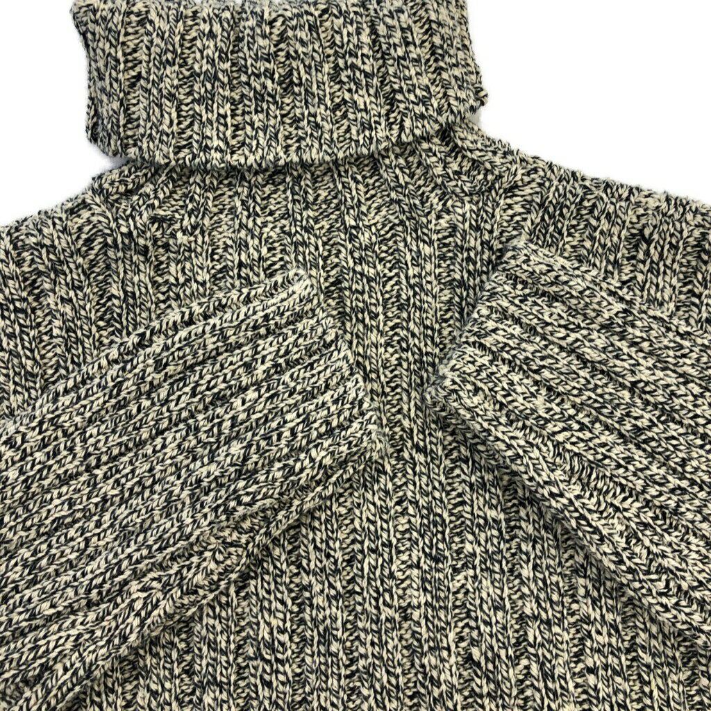 Polo by Ralph Lauren ポロ ラルフローレン タートルネック コットンニット セーター グレー (メンズ L) 中古 古着 T3185