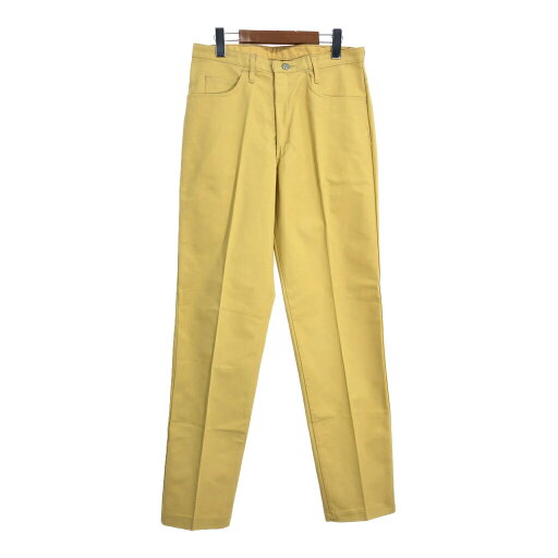70年代 PENNEYS ぺニーズ RANCHCRAFT テーパードパンツ ヴィンテージ イエロー (メンズ W32 L33) 中古 古着 T3201 70年代 PENNEYS ぺニーズ RANCHCRAFT テーパードパンツ ヴィンテージ イエロー (メンズ W32 L33) 中古 古着 T3201