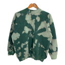 00年代 USA製 FRUIT OF THE LOOM フルーツオブザルーム スウェット ブリーチ グリーン (レディース XL) 中古 古着 T3261