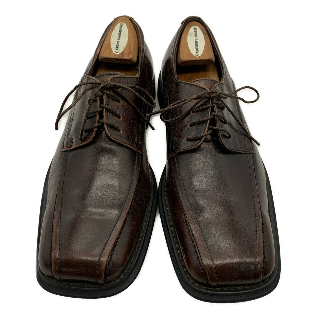 CONCEPTS スワールトゥ レザーシューズ ダークブラウン (メンズ 8 M) 中古 古着 KA1925