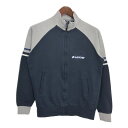 Lotto ロット フルジップ スウェット ワンポイントロゴ ネイビー (メンズ S) 中古 古着 T3330(4)