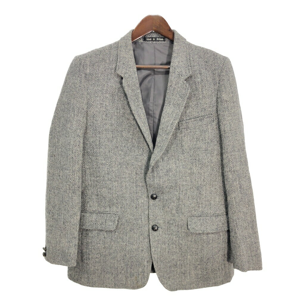 Harris Tweed ハリスツイード テーラードジャケット グレー (メンズ M相当) 中古 古着 T3366