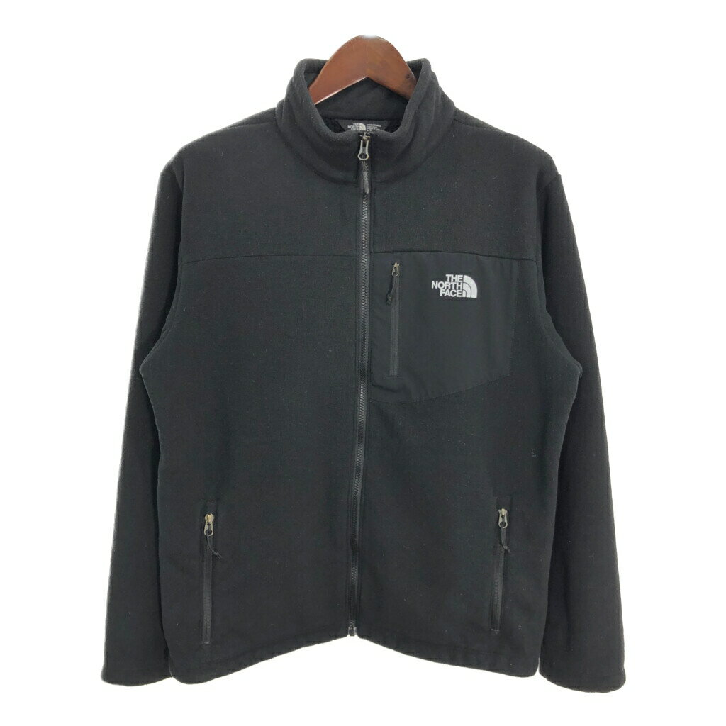 THE NORTH FACE ノースフェイス フリースジャケット アウトドア ブラック(メンズ L )中古 古着 T3417