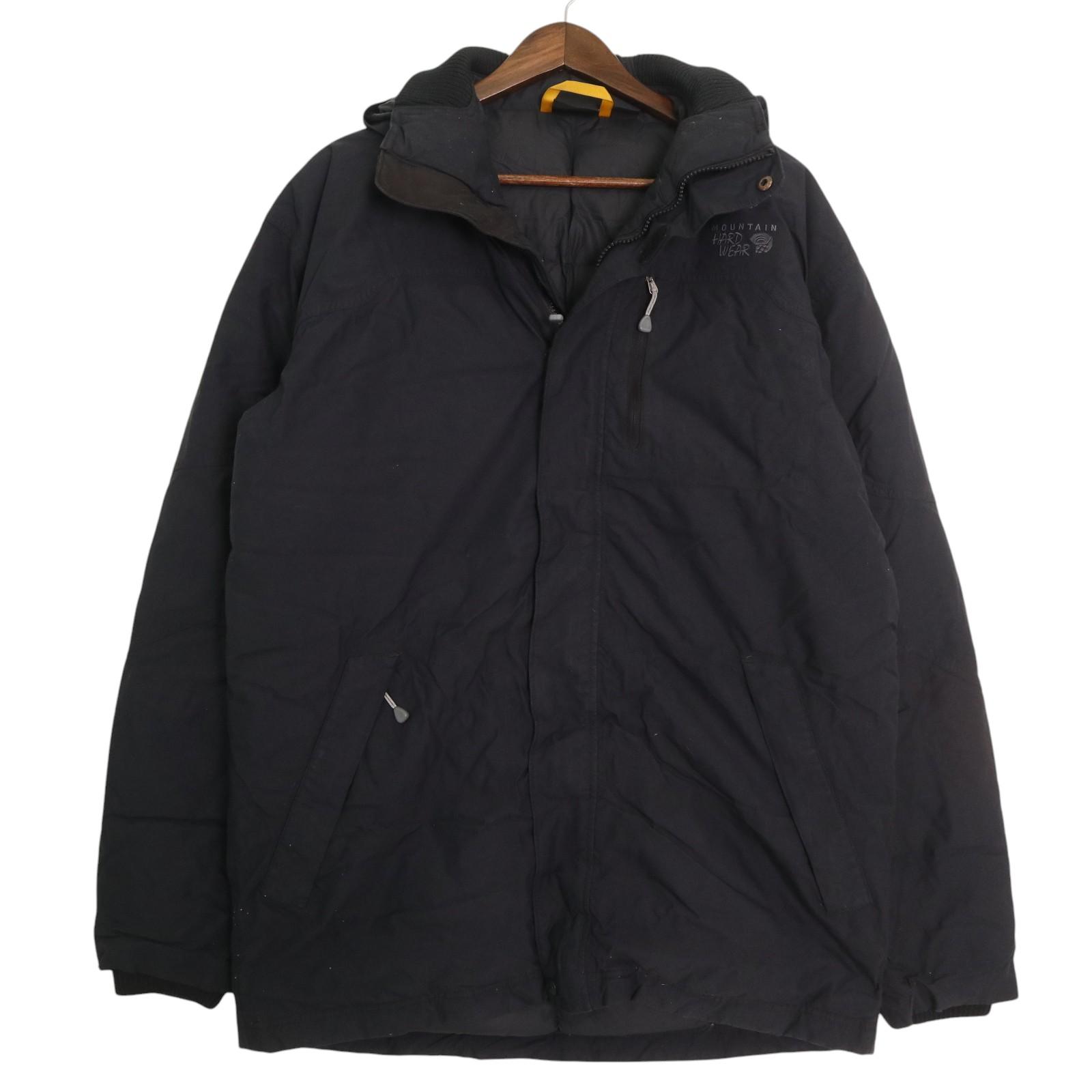 00年代 MOUNTAIN HARDWEAR マウンテンハードウェア ダウンジャケット ブラック (メンズ L) 中古 古着 A4419