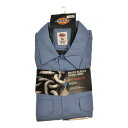 新品タグ付き Dickies ディッキーズ 半袖 ワークシャツ ブルー (メンズ XL) 中古 古着 T3676