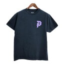 NARUTO Shippuden ナルト疾風伝 うちはサスケ 半袖Tシャツ アニメ キャラクター ネイビー (メンズ L) 中古 古着 T3682