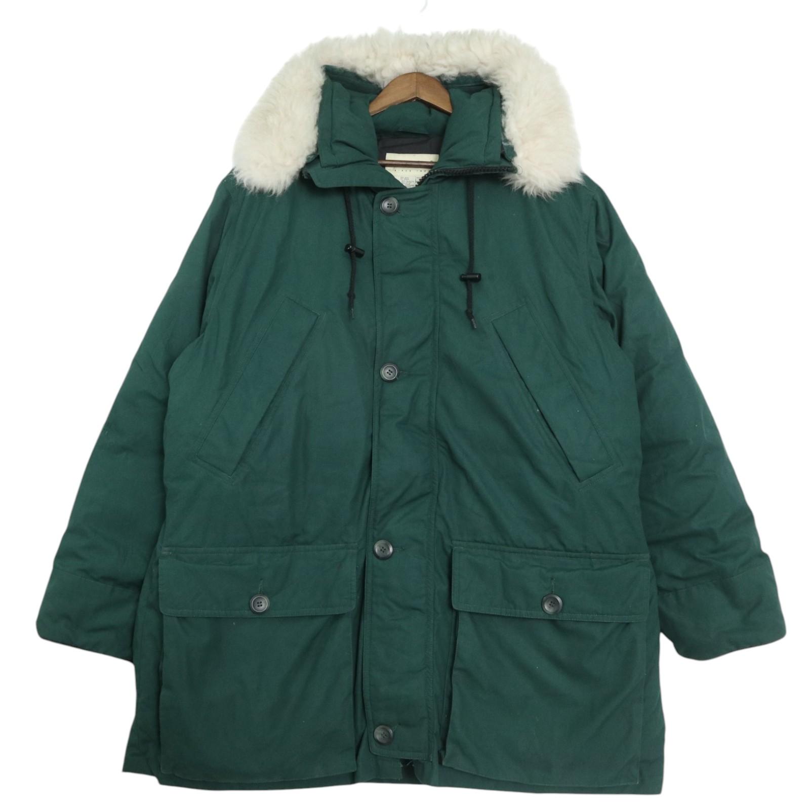 00年代 Eddie Bauer エディーバウアー POLAR PARKA ダウンジャケット グリーン (メンズ L) 中古 古着 A4435
