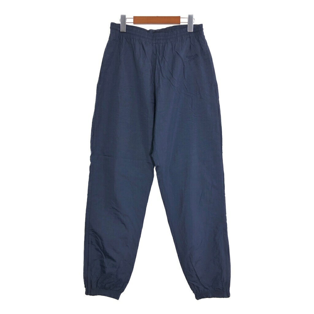 90年代 Reebok リーボック ナイロンパンツ スポーツ ネイビー (メンズ M) 中古 古着 T3792
