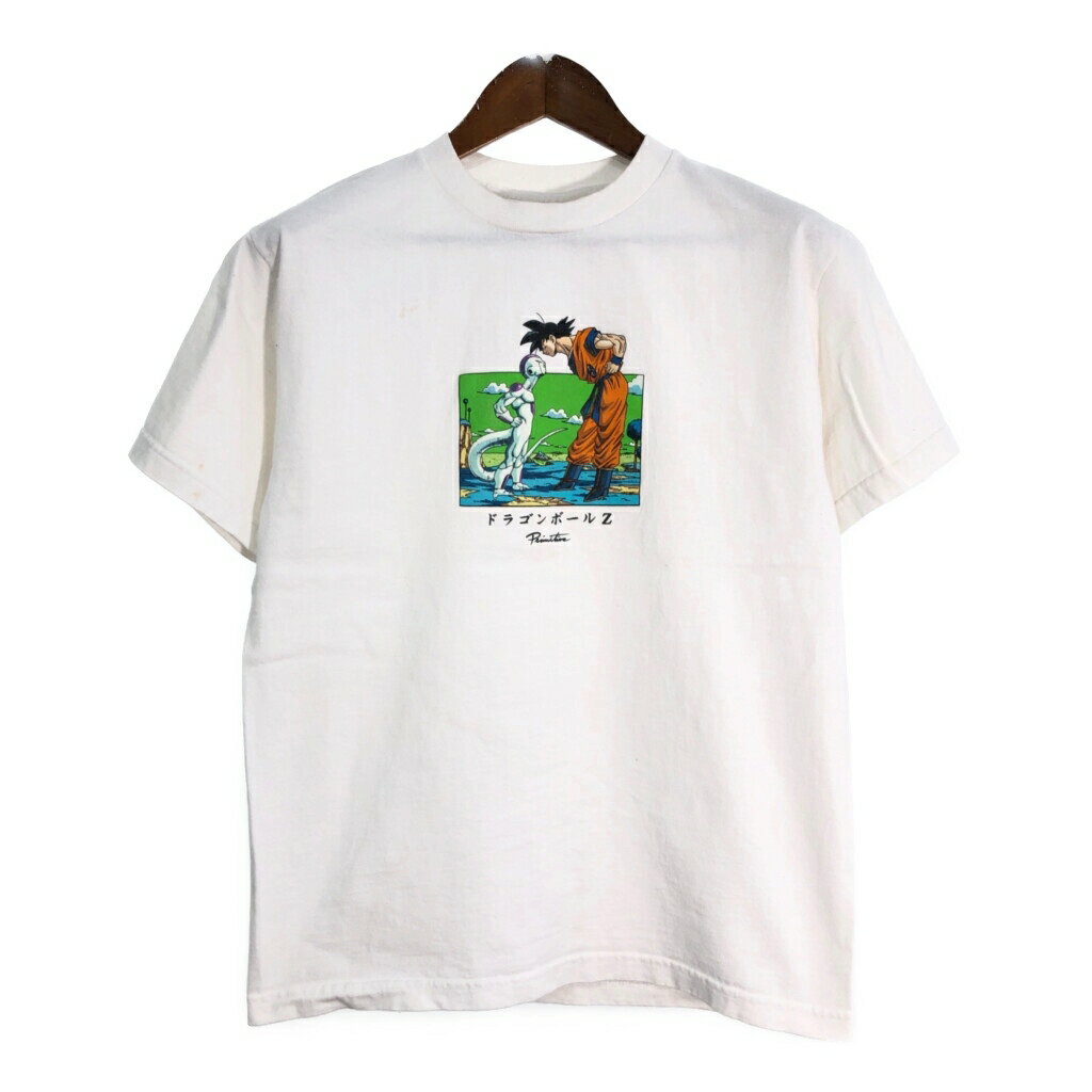 DRAGON BALL Z ドラゴンボールZ 半袖Tシャツ アニメ キャラクター ホワイト(メンズ M)中古 古着 T4012