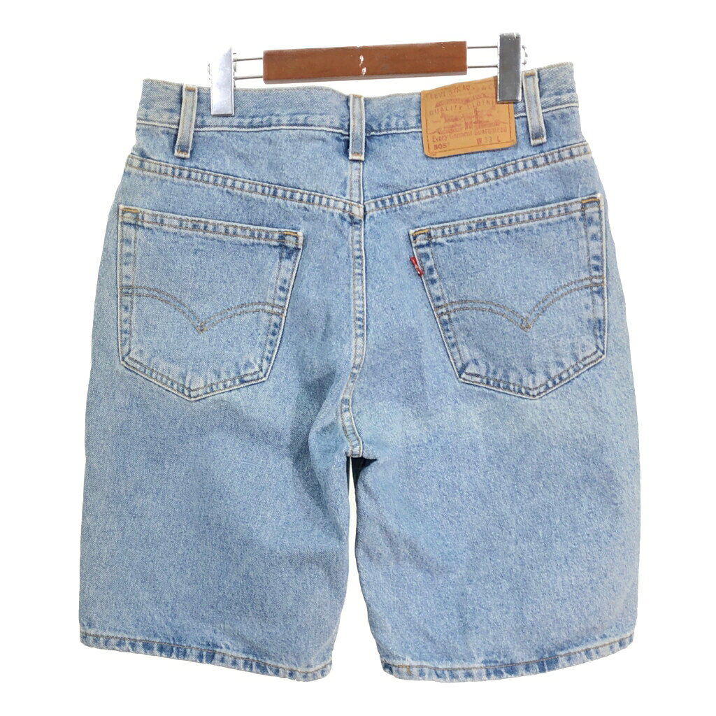 00年代 Levi's リーバイス 505 デニムショートパンツ ブルー (メンズ W33) 中古 古着 T4261