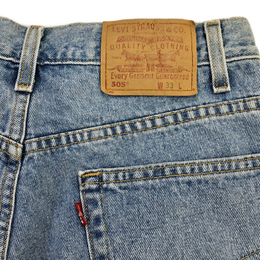 00年代 Levi's リーバイス 505 デニムショートパンツ ブルー (メンズ W33) 中古 古着 T4261