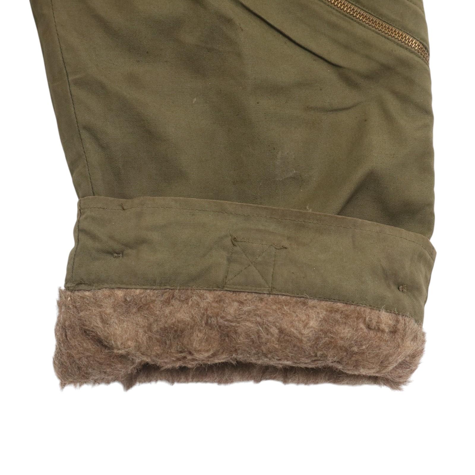 40年代 米軍実物 U.S.AIRFORCE A-9 フライトパンツ ヴィンテージ ミリタリー オリーブ（メンズ W36 ）中古 古着 A4582