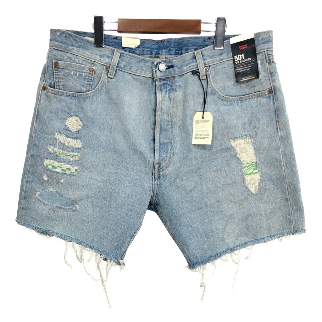 新品タグ付き Levi's リーバイス 501'93 デニムショートパンツ 大きいサイズ ブルー (メンズ W38) 中古 古着 T4346