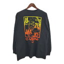 NARUTO Shippuden ナルト疾風伝 うずまきナルト 長袖Tシャツ アニメ キャラクター ブラック(メンズ XL)中古 古着 T4464