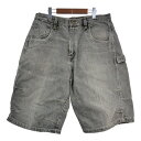 Timberland ティンバーランド デニム ペインターショートパンツ ライトグレー(メンズ 38)中古 古着 T4495