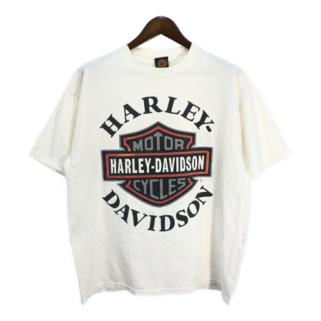 ハーレーダビットソン ユニセックス Tシャツ 白 ホワイト 楽天市場】ハーレーダビッドソン tシャツ 中古(カラーホワイト