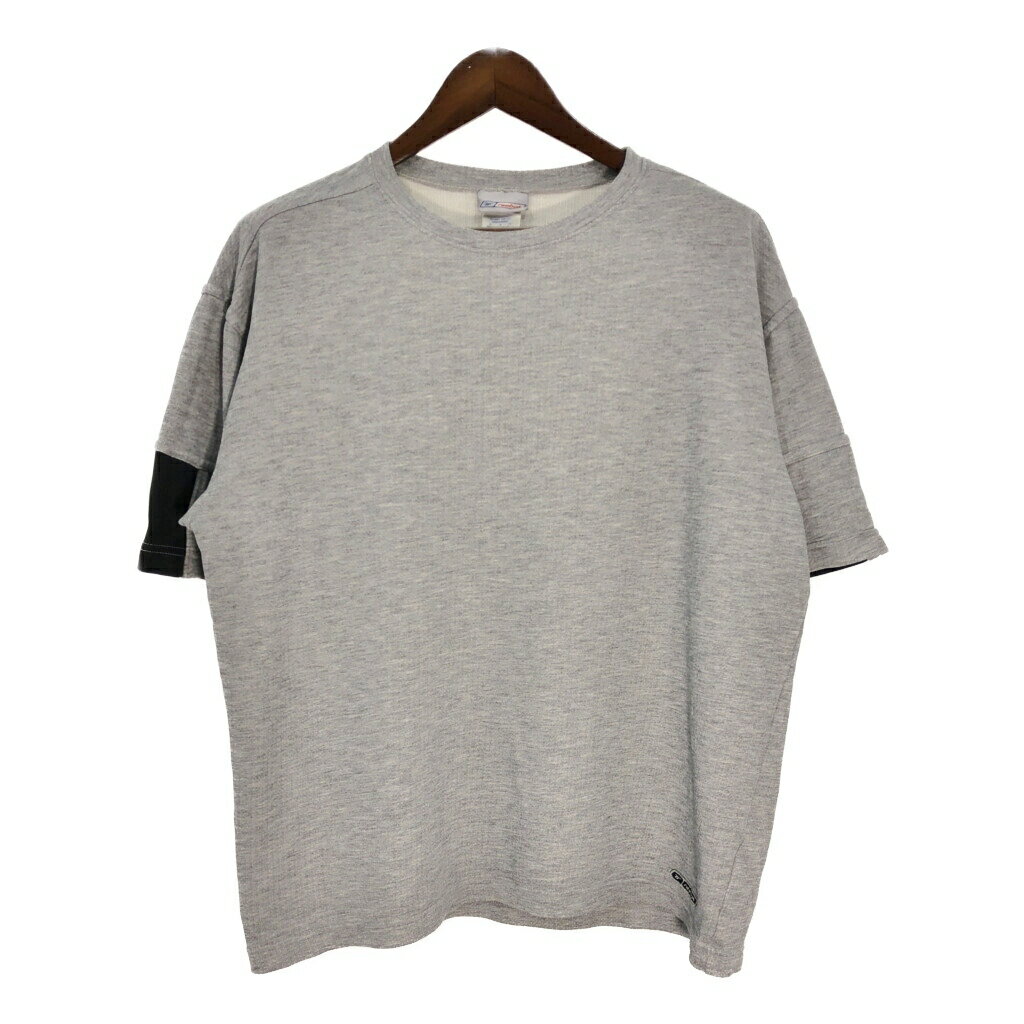 00年代 Reebok リーボック 半袖Tシャツ スポーツ グレー(メンズ XL)中古 古着 T4998