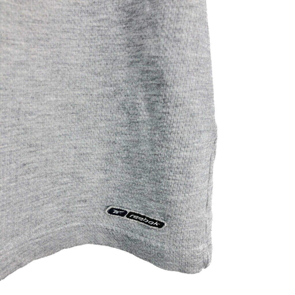 00年代 Reebok リーボック 半袖Tシャツ スポーツ グレー(メンズ XL)中古 古着 T4998
