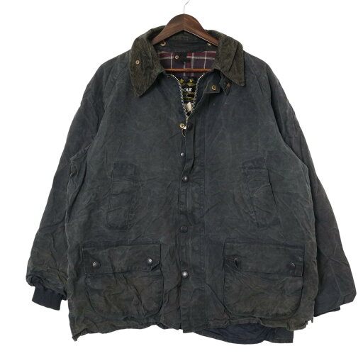 90年代 イングランド製 Barbour バブアー BEDALE ビデイル オイルドジャケット ネイビー(メンズ C44/112CM)中古 古着 A4699 90年代 イングランド製 Barbour バブアー BEDALE ビデイル オイルドジャケット ネイビー(メンズ C44/112CM)中古 古着 A4699