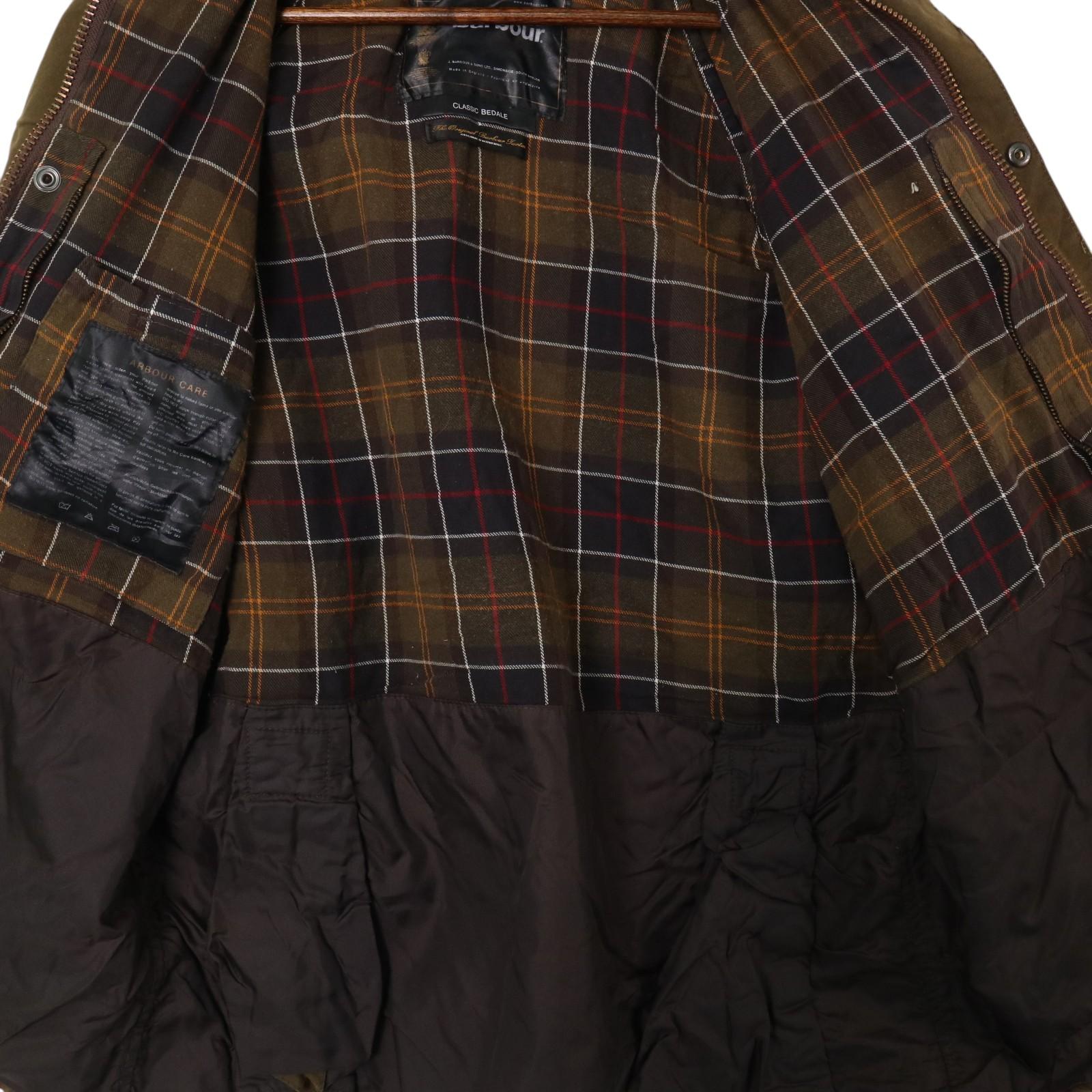 イングランド製 Barbour バブアー BEDALEビデイル オイルドジャケット オリーブ(メンズ C36/91CM)中古 古着 A4713