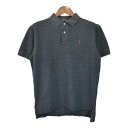 Polo by Ralph Lauren ポロ ラルフローレン ポロシャツ ワンポイントロゴ グレー(メンズ L )中古 古着 T5210(4)