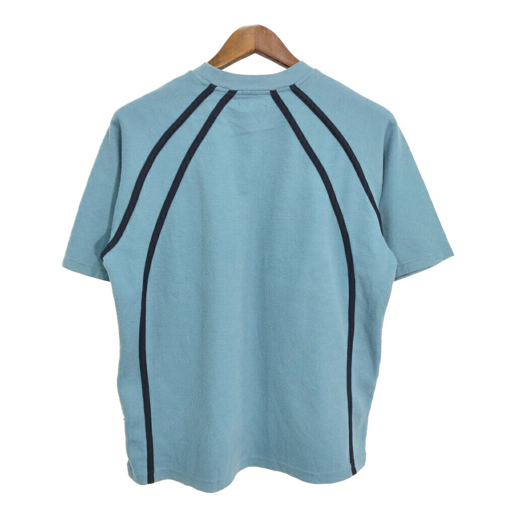 00年代 M-SEVENTY 半袖Tシャツ ブルー（メンズ M ）中古 古着 T5354