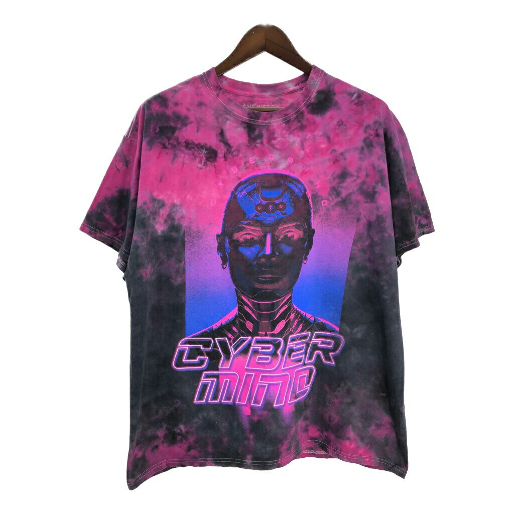 樂天商城 - CHEMISTRY CYBER MIND 半袖Tシャツ タイダイ ピンク(メンズ XL)中古 古着 T5666