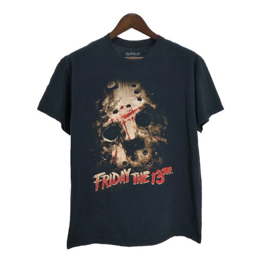 13日の金曜日 Friday the 13th 半袖Tシャツ ムービー ブラック(メンズ L)中古 古着 T5667 13日の金曜日 Friday the 13th 半袖Tシャツ ムービー ブラック(メンズ L)中古 古着 T5667