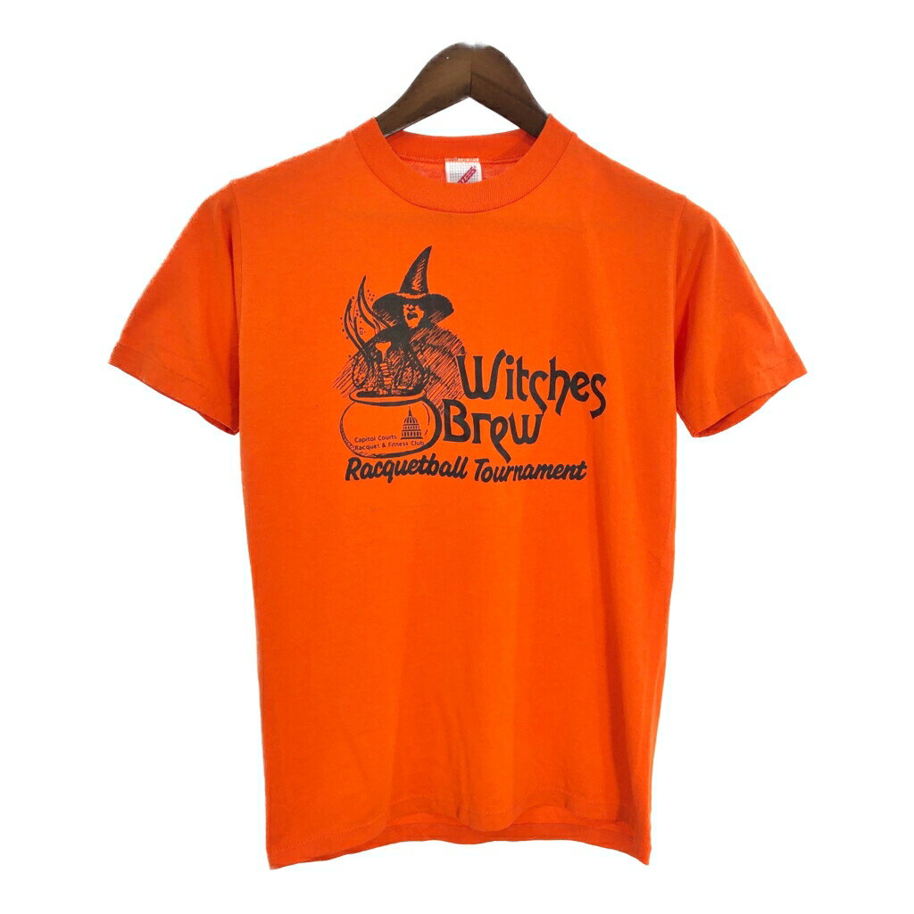 80年代 USA製 JERZEES ジャージーズ 半袖Tシャツ オレンジ(メンズ M)中古 古着 T5771