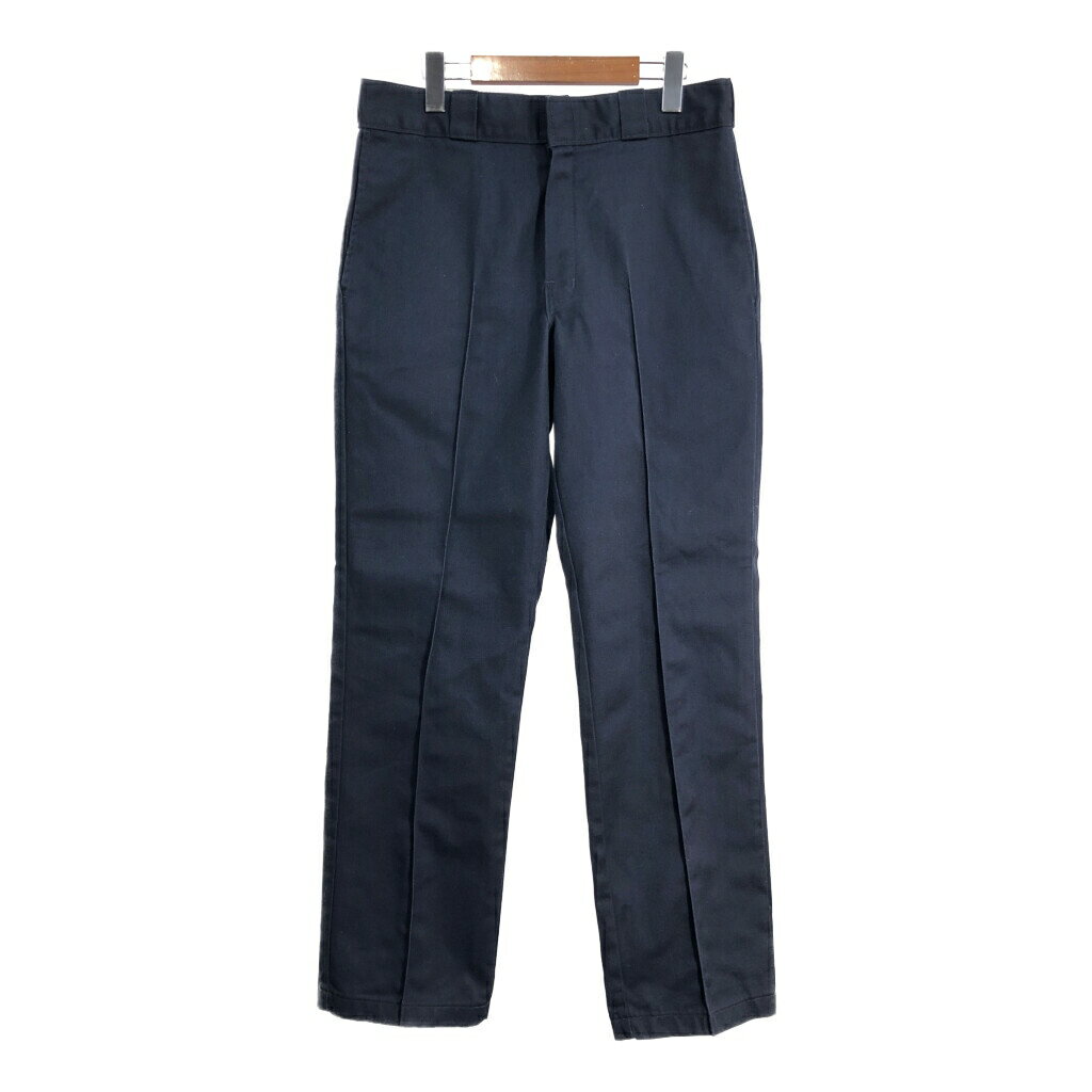 Dickies ディッキーズ 874 ワークパンツ ワーク ネイビー(メンズ W32 L32)中古 古着 T6065
