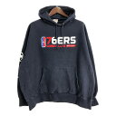 Champion チャンピオン NBA フィラデルフィア・76ers REVERSE WEAVE リバースウィーブ パーカー プロチーム(メンズ 2XL)中古 ...