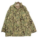 米軍実物 U.S.NAVY NWU GORE-TEXパーカージャケット ミリタリー ウッドランドデジタルカモ(メンズ LARGE X-LONG)中古 古着 A4934(4)