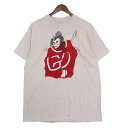 80年代 USA製 ブートレグ GRATEFUL DEAD グレイトフル・デッド SAMURAI BAND 半袖Tシャツ バンド グレー(メンズ L)中古 古着 A4959(4)