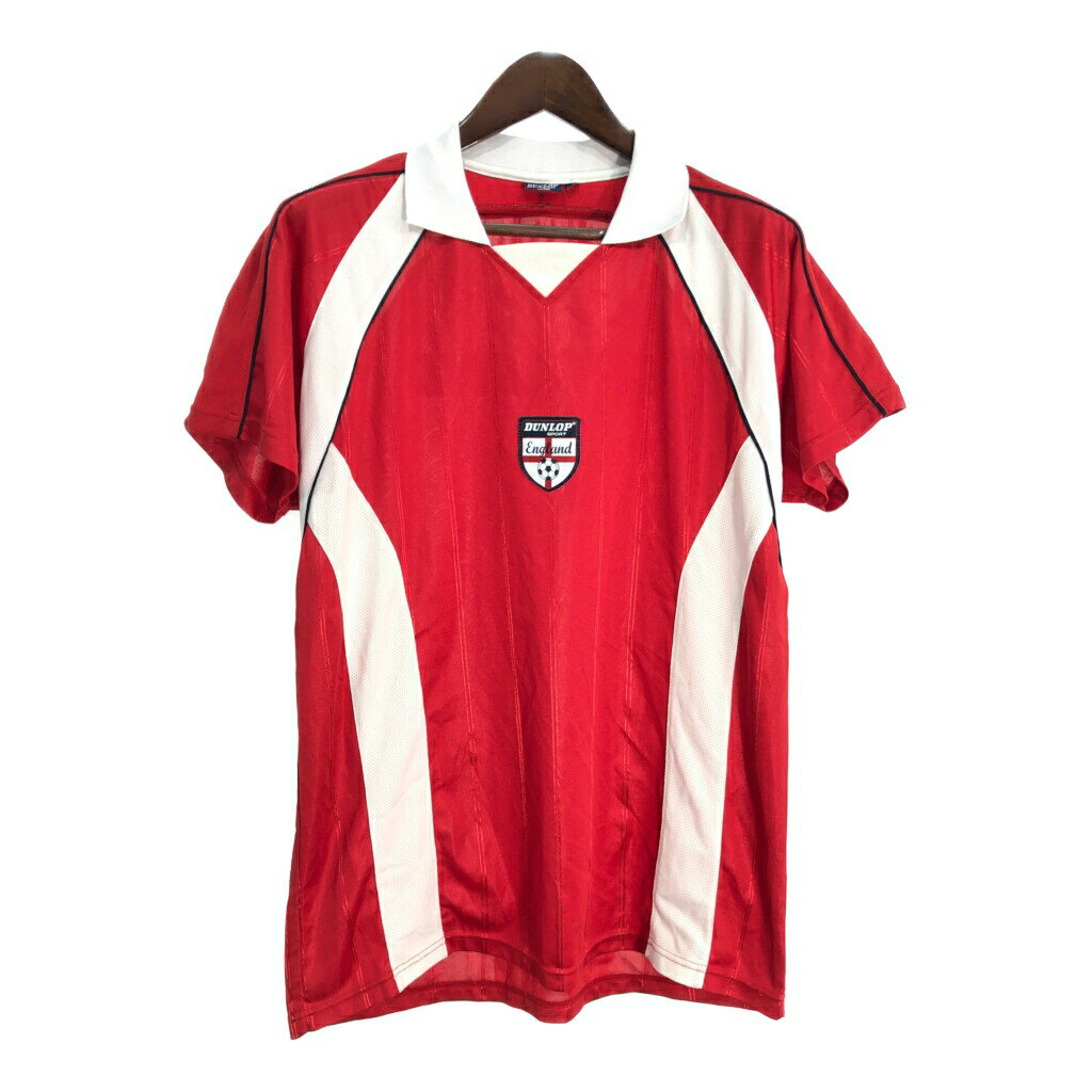 DUNLOP ダンロップ サッカー イングランド代表 ユニフォーム プロチーム レッド(メンズ M)中古 古着 T6786
