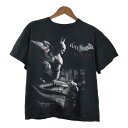 バットマン BATMAN 半袖Tシャツ ムービー ブラック(メンズ L)中古 古着 T6818(4)