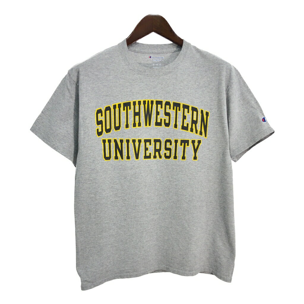 Champion チャンピオン 半袖Tシャツ カレッジ グレー(メンズ L)中古 古着 T6951