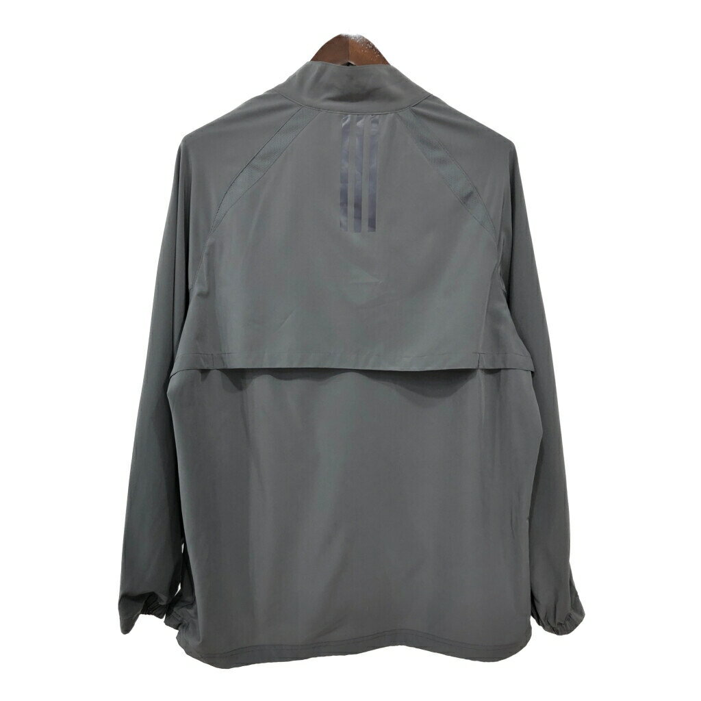 adidas アディダス ハーフジップ プルオーバージャケット グレー(メンズ M)中古 古着 T7002