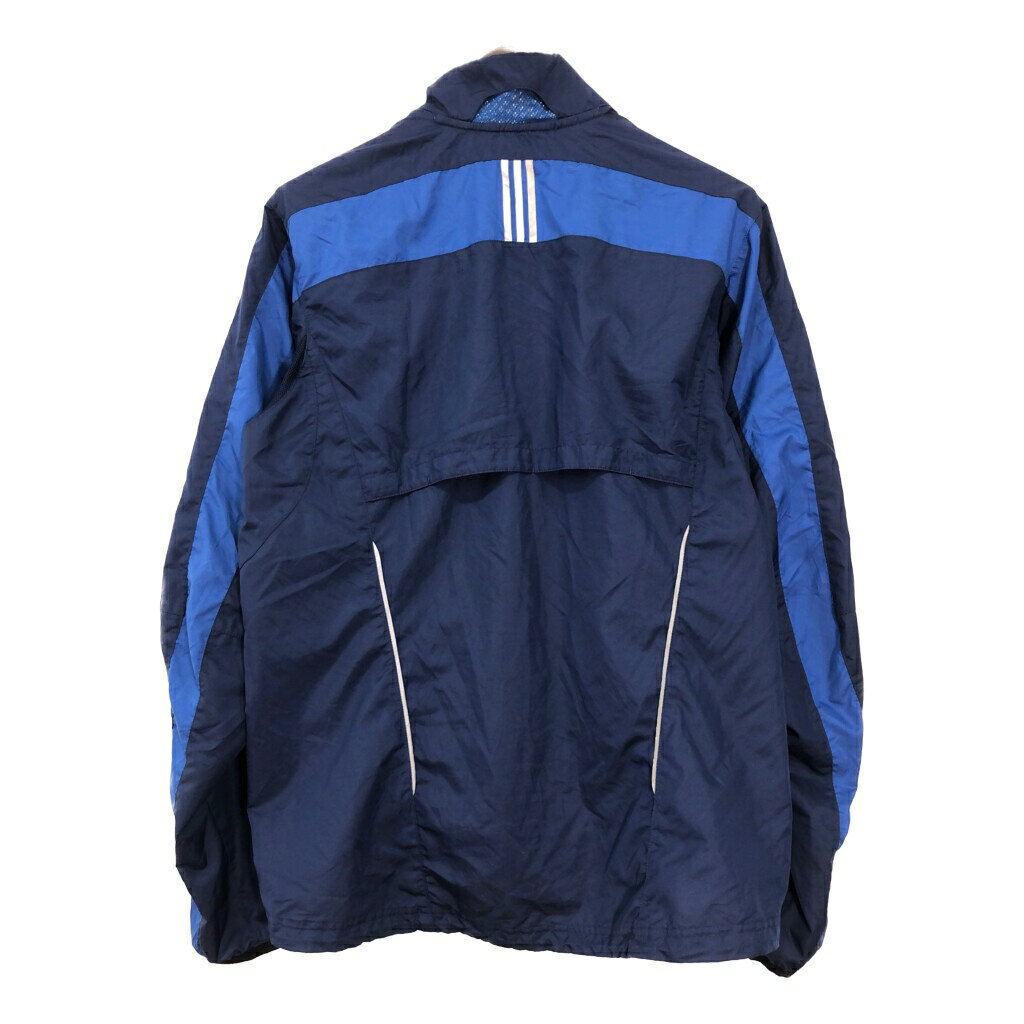 adidas アディダス ウインドブレーカー ジャケット ネイビー(メンズ L相当)中古 古着 T7004