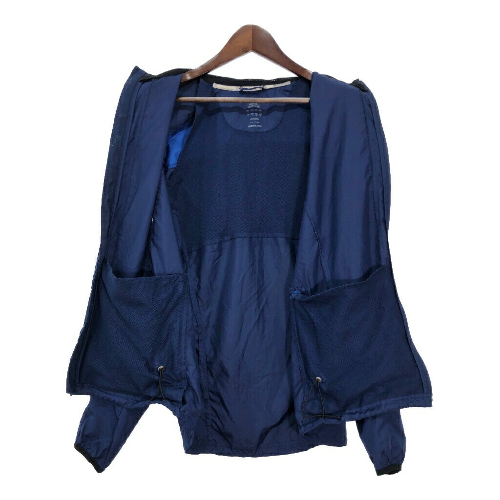 adidas アディダス ウインドブレーカー ジャケット ネイビー(メンズ L相当)中古 古着 T7004
