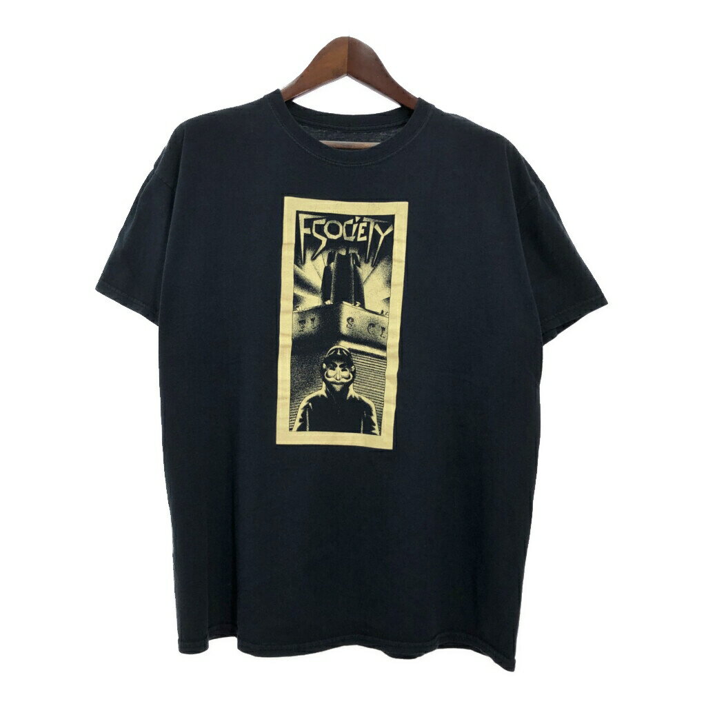 Mr.ROBOT 半袖Tシャツ ムービー ブラック(メンズ L相当)中古 古着 T7320
