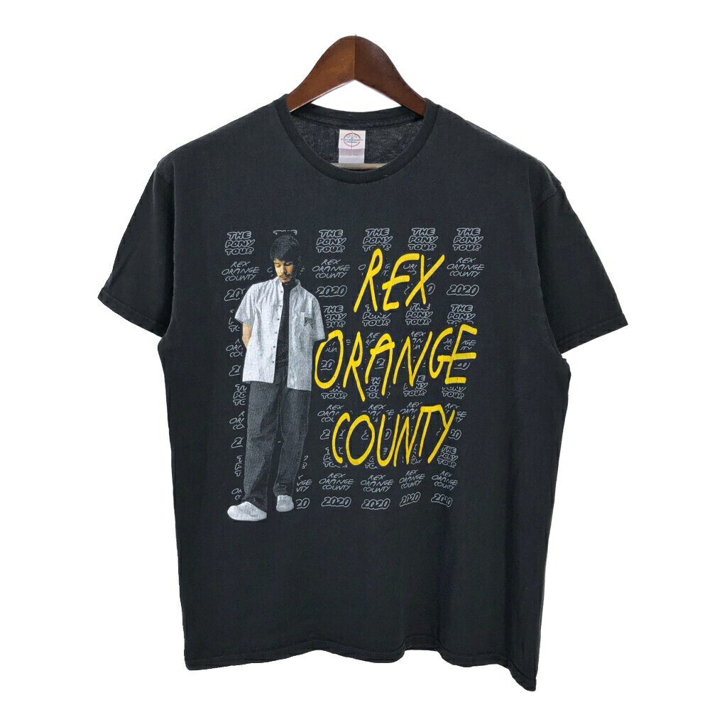 REX ORANGE COUNTY レックス・オレンジ・カウンティ 半袖Tシャツ ブラック(メンズ L)中古 古着 T7604