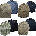 古着卸 まとめ売り カーハート Carhartt 長袖シャツ 8枚セット (メンズ L /XL /2XL )チェック ボタンダウン ワンポイント 中古 古着 M...
