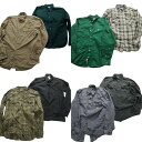 古着卸 まとめ売り カーハート Carhartt 長袖シャツ 8枚セット (メンズ M /L ) チェック ボタンダウン ワンポイント 中古 古着 MZ5251