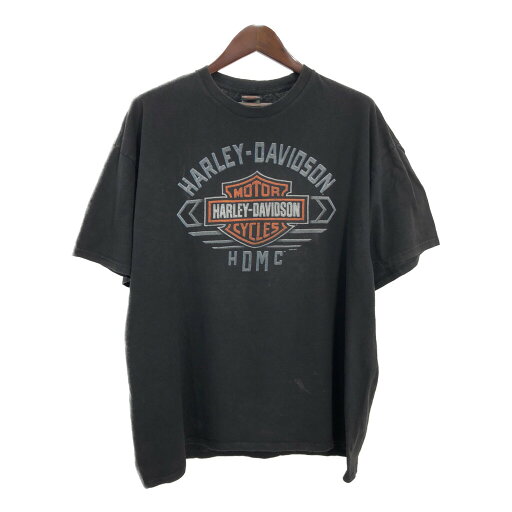 HARLEY DAVIDSON ハーレーダビッドソン 半袖Tシャツ 大きいサイズ ブラック(メンズ 2XL)中古 古着 T7764 HARLEY DAVIDSON ハーレーダビッドソン 半袖Tシャツ 大きいサイズ ブラック(メンズ 2XL)中古 古着 T7764